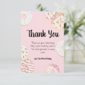 Donut Birthday Bedankt voor je creditcard (Staand voorkant)