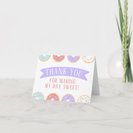 Donut Birthday Bedankt voor je creditcard