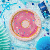 Donut Birthday Donut met sprinkles verjaardag Papieren Bordje (Feest)