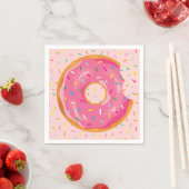 Donut Birthday Donut met sprinkles verjaardag Servet (Insitu)