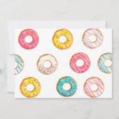 Donut Birthday Invitation Sweet ONE Kaart (Achterkant)
