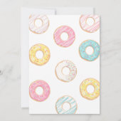 Donut Birthday Invitation Sweet TWO Kaart (Achterkant)