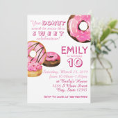 Donut Birthday Kaart (Staand voorkant)