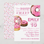 Donut Birthday Kaart (Voorkant / Achterkant)