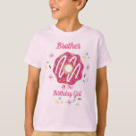 Donut Birthday kinder tshirts Brother<br><div class="desc">Viel uw verjaardag met dit speciale T-shirt,  speciaal en gepersonaliseerd ontwerp</div>