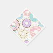Donut Birthday Napkins, Donut Party Napkins Servet (Hoek)