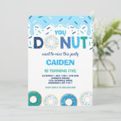 Donut Birthday nodigt je uit om dit te missen Kaart (Staand voorkant)