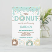 Donut Birthday nodigt je uit om dit te missen Kaart (Staand voorkant)