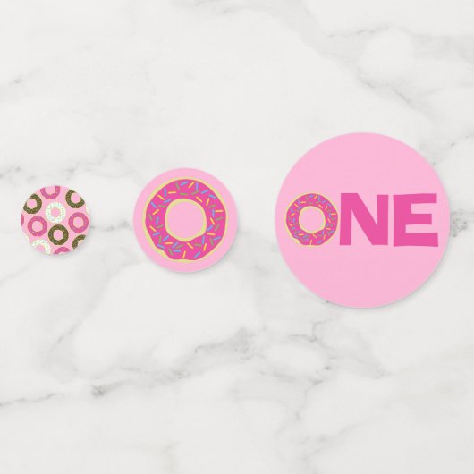 Donut Birthday Party Confetti (Voorkanten)