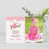 Donut Birthday Party Doughnut Bedankt voor het mei (Staand voorkant)