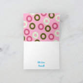 Donut Birthday Party Kaart (Binnen)