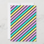 Donut Birthday Party Kaart (Achterkant)