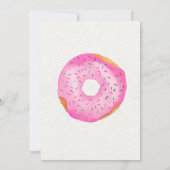 Donut Birthday Party Kaart (Achterkant)