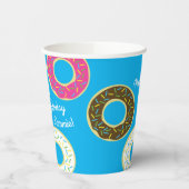 Donut Birthday Party Papieren Bekers (Links)