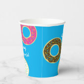 Donut Birthday Party Papieren Bekers (Rechts)