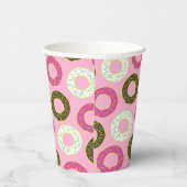 Donut Birthday Party Papieren Bekers (Rechts)
