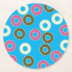 Donut Birthday Party Ronde Kartonnen Onderzetter