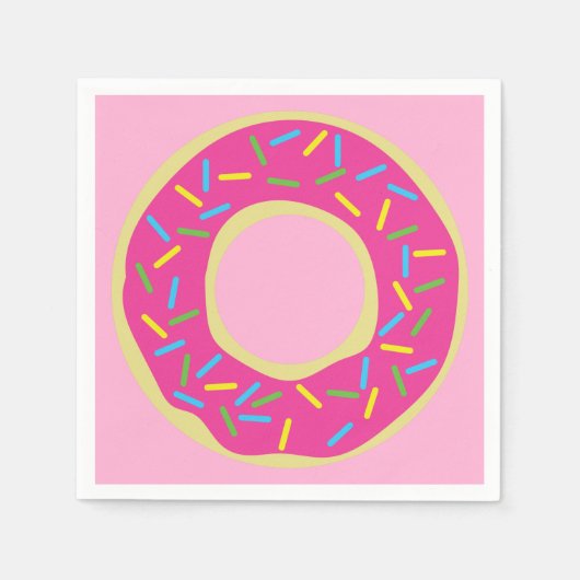 Donut Birthday Party Servet (Voorkant)