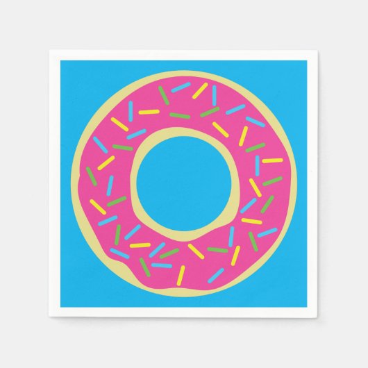 Donut Birthday Party Servet (Voorkant)