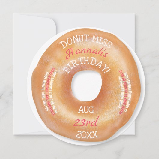 Donut Birthday | Schattigee frosting sprinkles don Kaart (Voorkant)