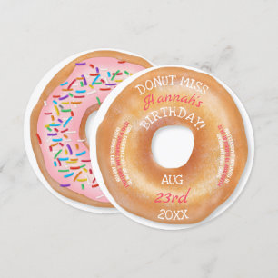 Donut Birthday   Schattigee frosting sprinkles don Kaart