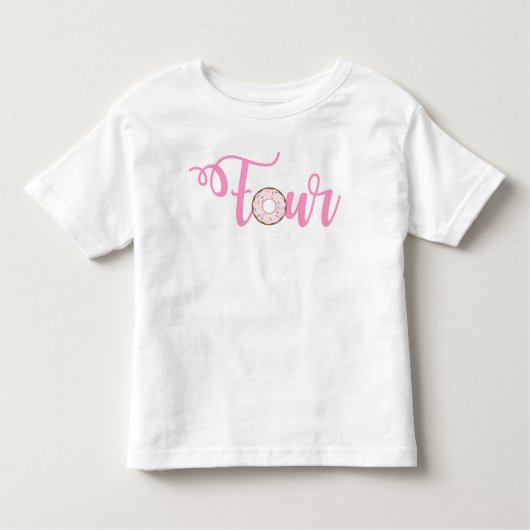 Donut Birthday T-Shirt four-Ever Sweet T-Shirt (Voorkant)