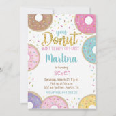 Donut Birthday Uitnodiging (Voorkant)