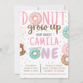 Donut Birthday Uitnodiging (Voorkant)