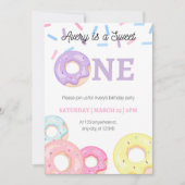 Donut Birthday Uitnodiging (Voorkant)