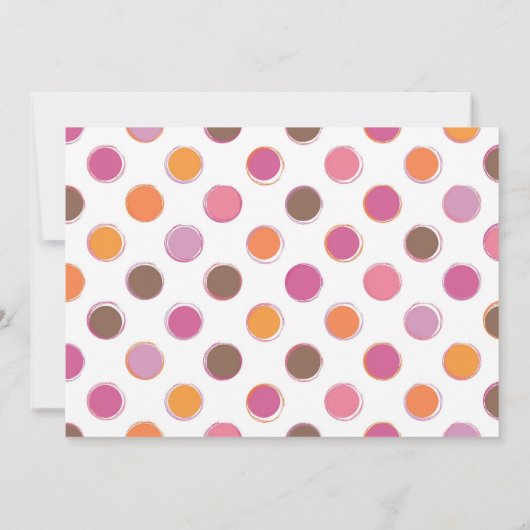 Donut Birthday Uitnodiging (Achterkant)