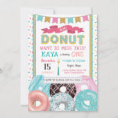 Donut Birthday Uitnodiging (Voorkant)