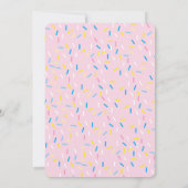 Donut Birthday Uitnodiging (Achterkant)