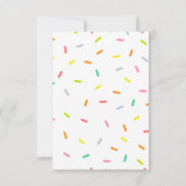 Donut Birthday Uitnodiging (Achterkant)