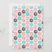 Donut Birthday Uitnodiging (Achterkant)