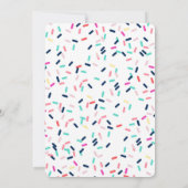 Donut Birthday Uitnodiging - Miss deze partij! (Achterkant)