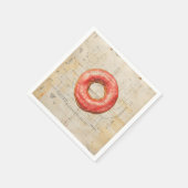 Donut Blauwdruk Servet (Hoek)