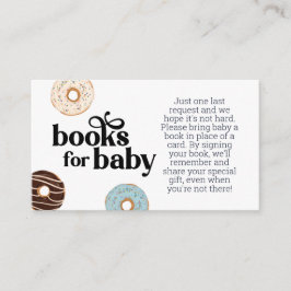 Donut Books voor Baby-afsluitkaart Informatiekaartje