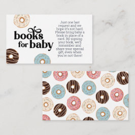 Donut Books voor Baby-afsluitkaart Informatiekaartje