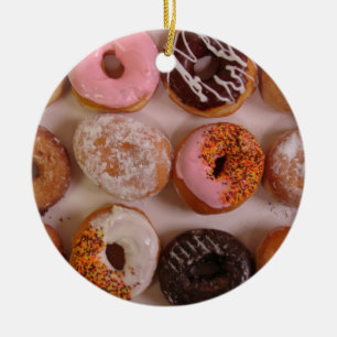 Donut Box. Keramisch Ornament