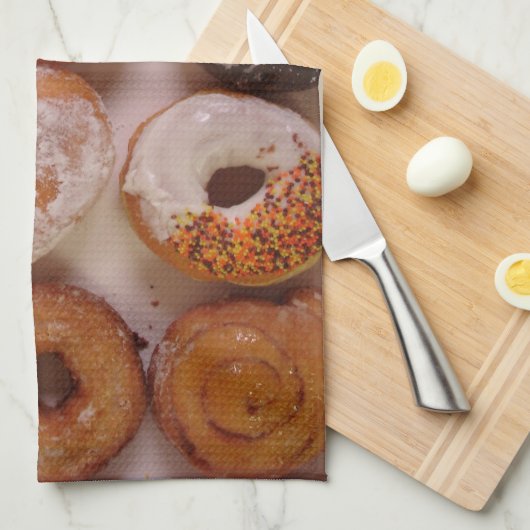 Donut Box. Theedoek (Quarter Fold)