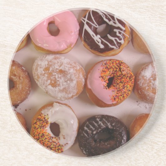 Donut Box. Zandsteen Onderzetter (Voorkant)