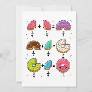 Donut Breuken Leerzaam Wiskunde Humor Kaart