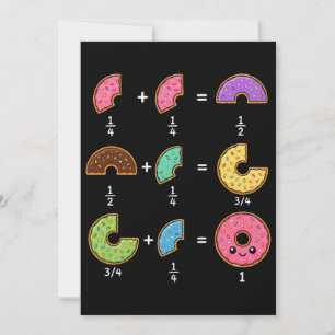 Donut Breuken Leerzaam Wiskunde Humor Kaart