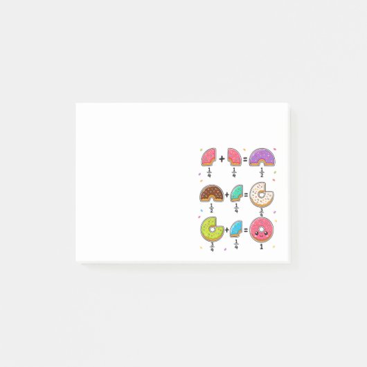Donut Breuken Leerzaam Wiskunde Humor Post-it® Notes (Voorkant)