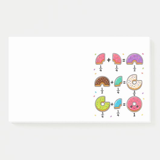 Donut Breuken Leerzaam Wiskunde Humor Post-it® Notes (Voorkant)