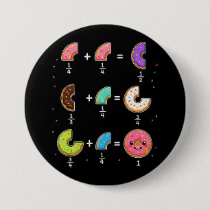 Donut Breuken Leerzaam Wiskunde Humor Ronde Button 7,6 Cm