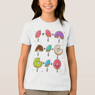 Donut Breuken Leerzaam Wiskunde Humor Tri-Blend Shirt