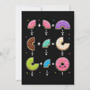 Donut Breuken Leren Wiskunde Humor Kaart