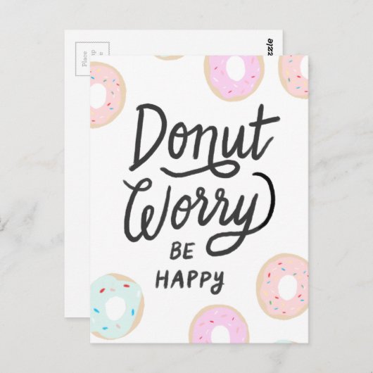 Donut Briefkaart (Voorkant / Achterkant)