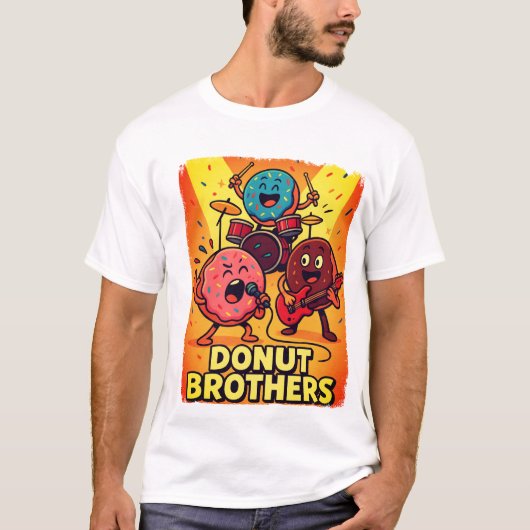 Donut Brothers Rock Band T-shirt (Voorkant)